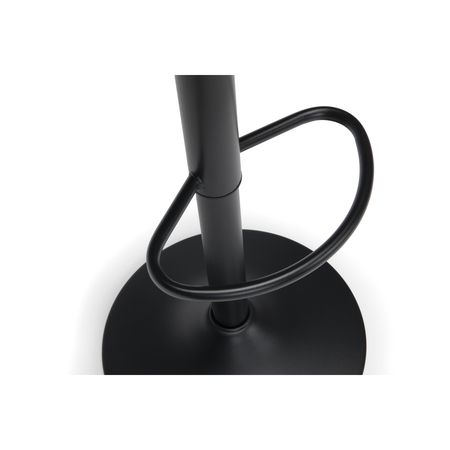 Ofm Adjustable Black Metal Stool with Walnut Seat 161-2332-BK-WNT